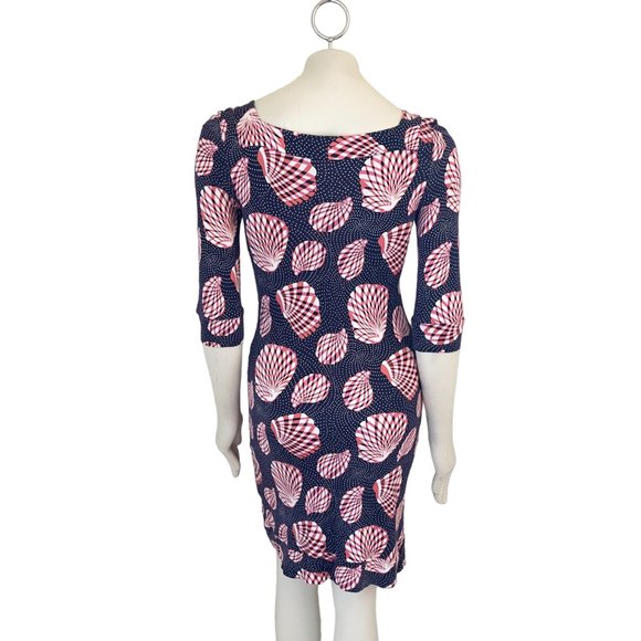 Lilly Pulitzer Navy and Red Shell Print Dress - Picture 6 of 9